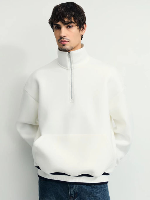 Толстовка на молнии из плотного трикатажа / Zarina  фото 4