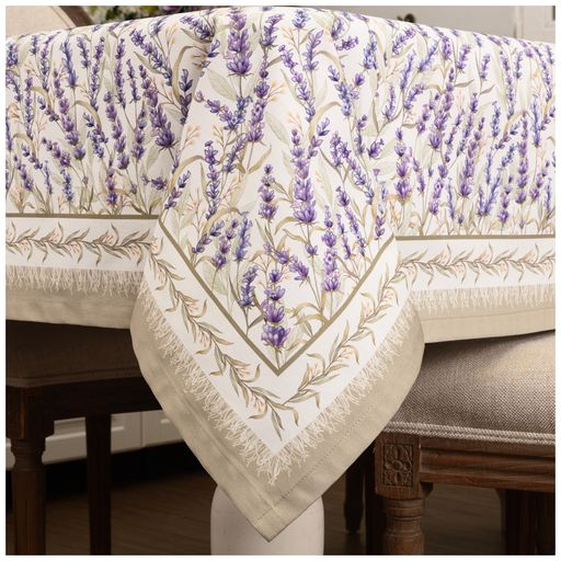 СКАТЕРТЬ ДУША ПРОВАНСА 140Х180СМ ,БЕЛЫЙ, 100 - Lefard фото 5