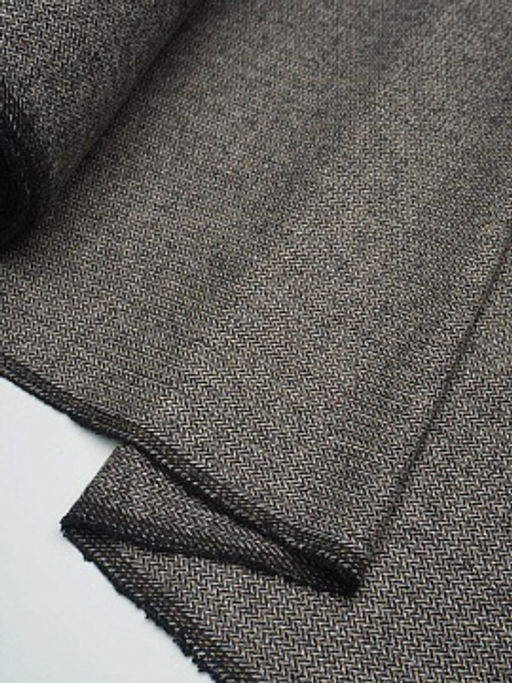 Шерсть пальтово-костюмная Твид Мелкая елочка цв.черный/бежевый, ш.1.5м, шерсть-40%, п/э-60% - Купава фото 9