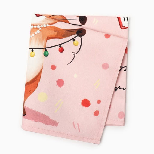 Полотенце кухонное: Новый год Этель Веселый Новый год 40х70 см, 100% хл, саржа 190 г/м2 фото 5