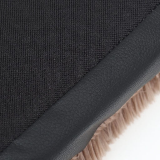 Перина прямоугольная мех, экокожа, периотек, 60 х 40 х 10 см, коричневый - Пижон фото 5