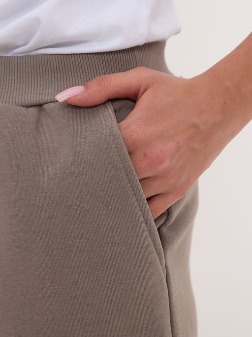 Брюки женские трикотажные KATHARINA KROSS KK-TRK-003K-серо-бежевый фото 4