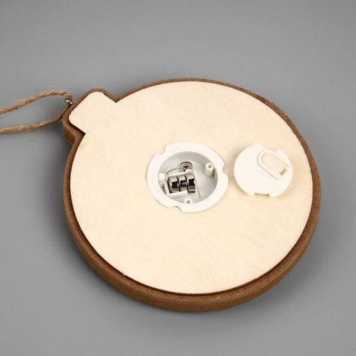 Подвеска световая Снегири, 10 см, от батареек LR413, свечение тёплое белое - Luazon lighting фото 3