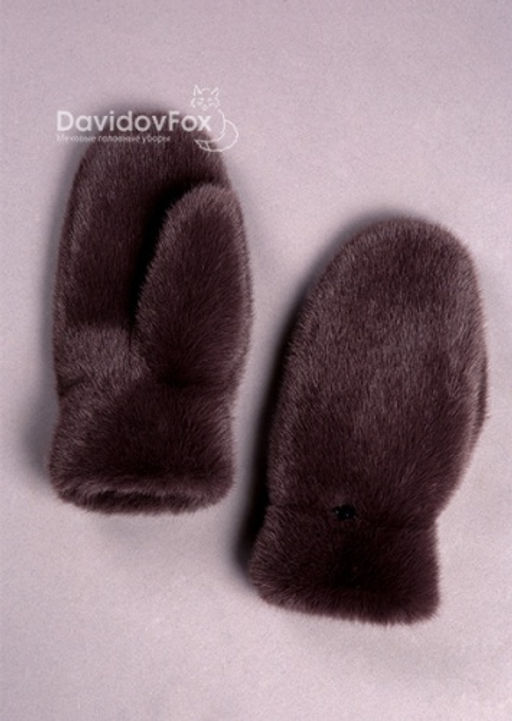 Варежки экомех браун