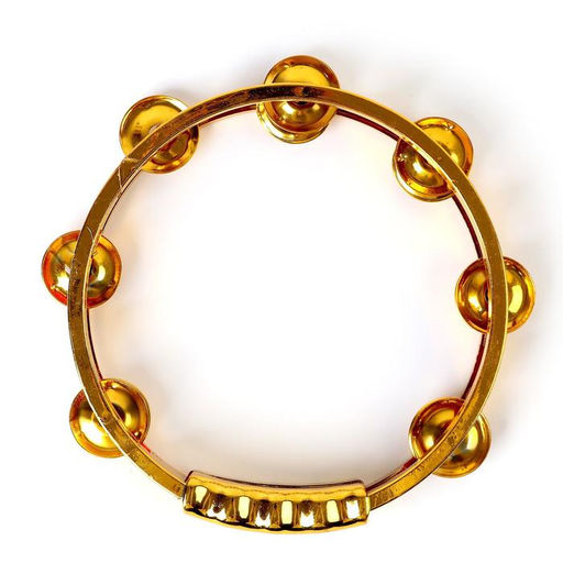 Музыкальная игрушка бубен Звонкий блеск, с металлическими бубенцами, цвета МИКС - Simaland фото 3