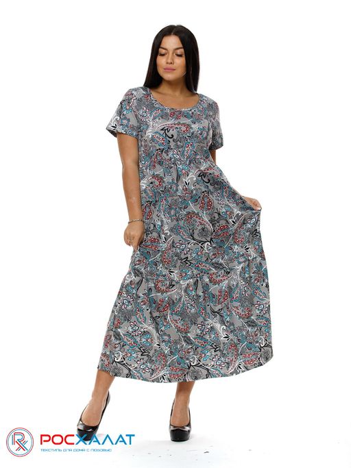 Трикотажное платье  КП-02 (4) - Росхалат фото 3