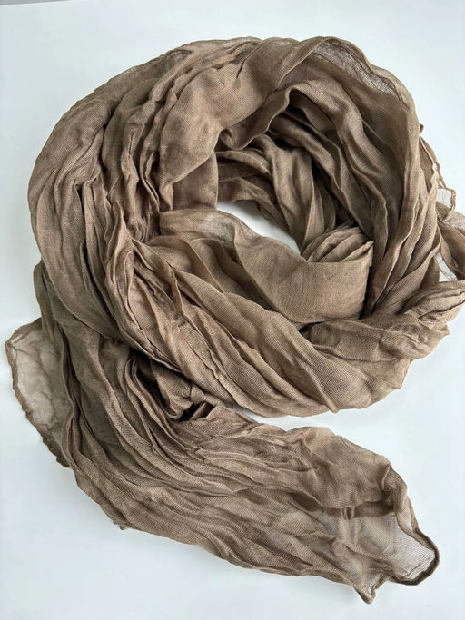 Палантин 180*85см однотонный 33-0001 кофе с молоком