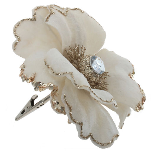 Изделие декоративное "Цветок" (на клипсе), L14 W14 H9 см