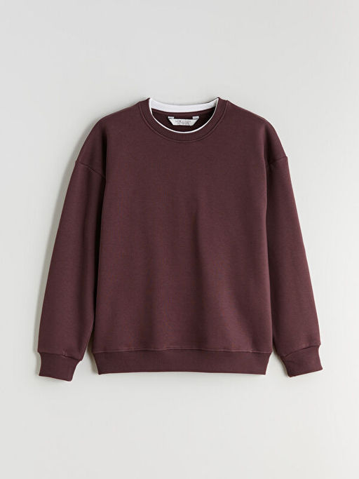 Bisiklet Yaka Erkek ?ocuk Sweatshirt