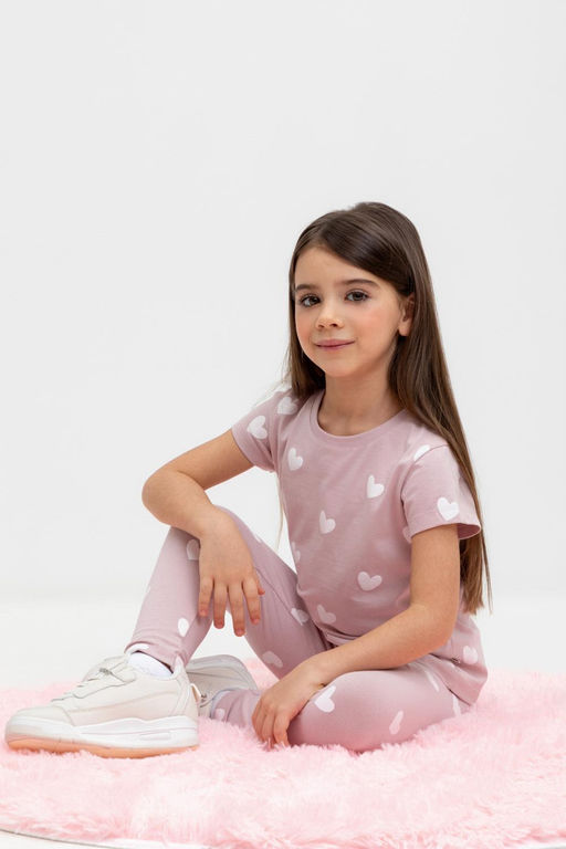 КР 302326/розово-сиреневый,сердечки к449 фуфайка для дев - Crockid фото 4