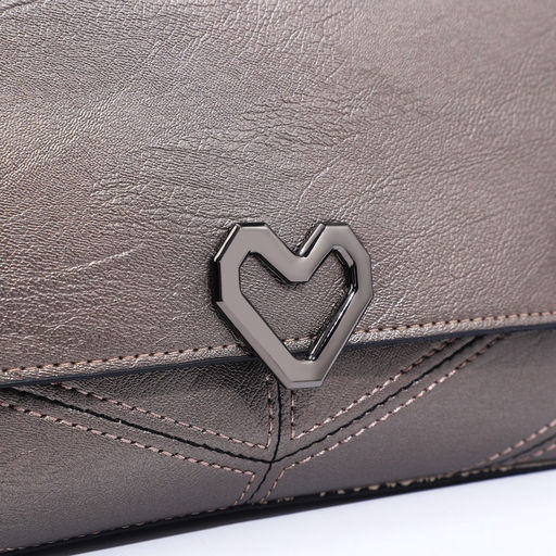 Сумка женская, кросс-боди, на магните, 24?6?14 см, бронзовая