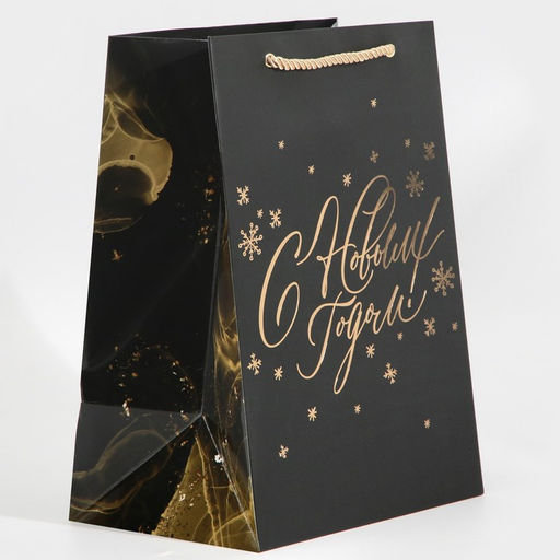 Пакет ламинированный Золото, 21 30 15 см - Дарите счастье фото 2