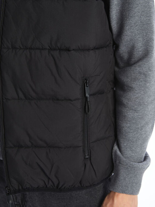 Standart Kal?p Kap??onlu Erkek ?i?me Yelek