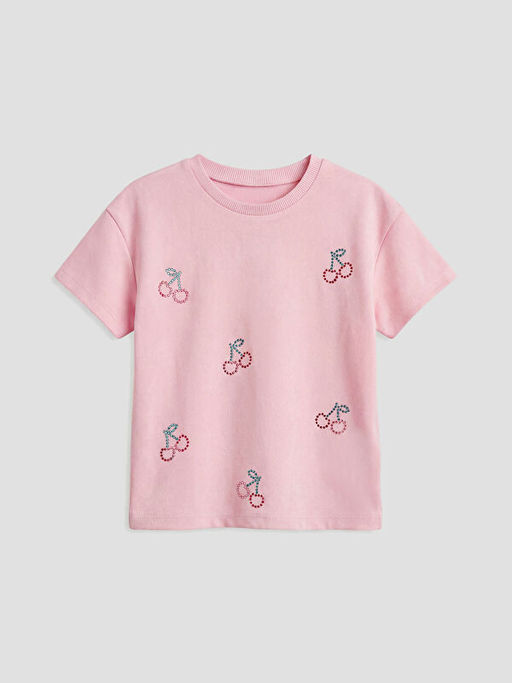 Fiyonk Bask?l? Ta?l? K?z ?ocuk Ti??rt