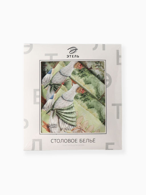 Набор кухонный Family picnic: скатерть 150?220 см  3 см с ВГМО, салфетки 40?40 см - 12 шт., 100% хлопок
