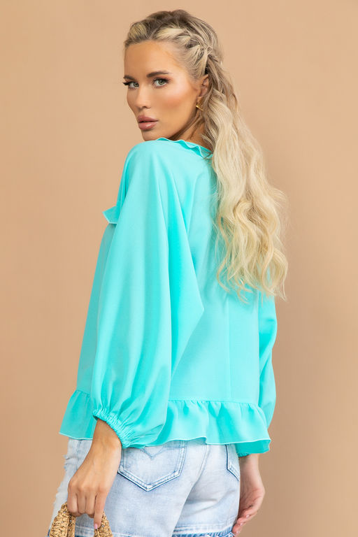 Блузка Бохо (тиффани) - Эльза фото 4