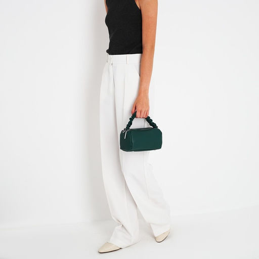 Сумка-багет на молнии, цвет зелёный - Simaland фото 10