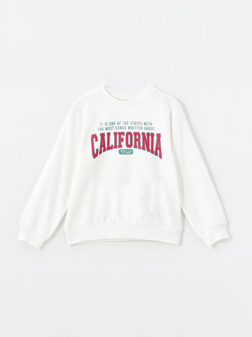 Bisiklet Yaka Unisex ?ocuk Sweatshirt