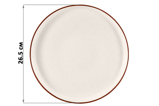 Набор 2 тарелок с прямым бортом 26,5*26,5*3 см Терра - Elan gallery фото 9