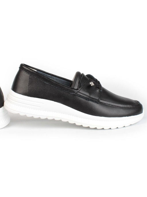 03-ZL-8861-1 BLACK Полуботинки женские (натуральная кожа)