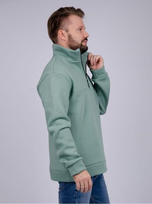 Свитшот СМ-3 черный, футер начес - Малина фото 11