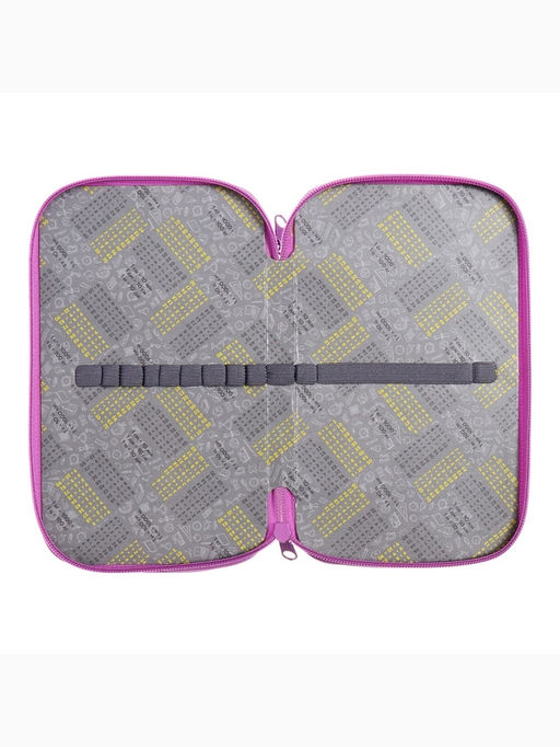 Пенал школьный, 2 секции, 12.5×20.5×4 см «Котик черный»