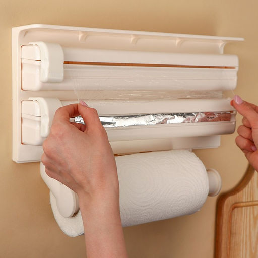 Держатель - органайзер для кухонных принадлежностей, 38×18×7 см, бежевый