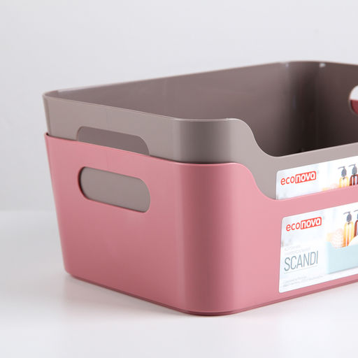 Ящик для хранения без крышки Scandi, 3.1 л, 24×17×9 см, МИКС