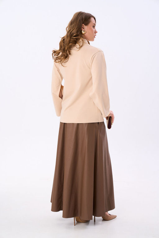 Джемпер NIKVA н923-5 капучино и шоколад  фото 2