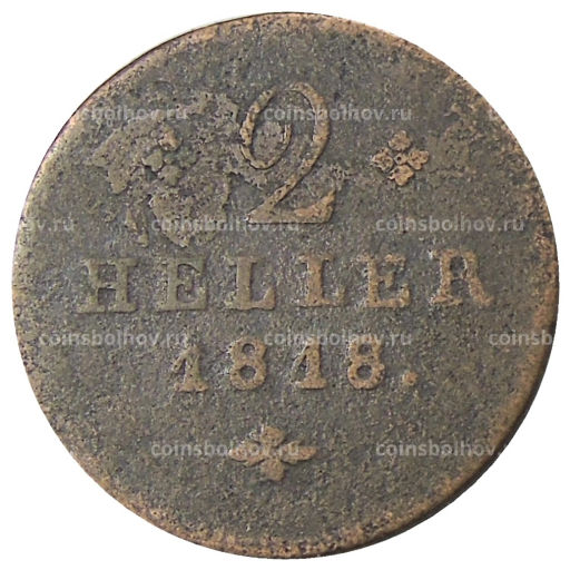 2 геллера 1818 года Германские государства  Гессен-Кссель