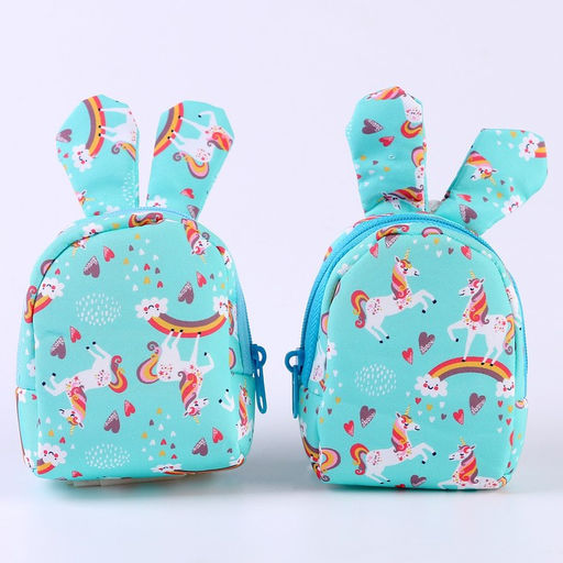 Брелок Рюкзак-зайка, 10 см, цвет голубой - Simaland фото 5