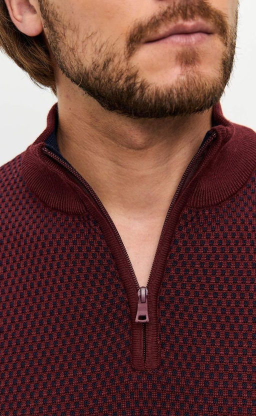 Джемпер F121-15-12032 bordo - Fine joyce фото 6