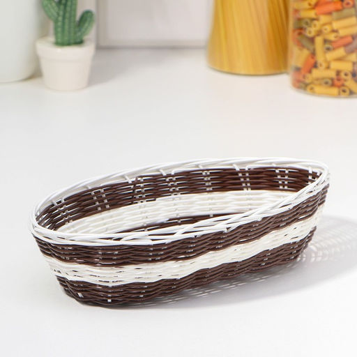 Корзинка для подачи Доляна «Овал. Шоко», 24.5×14×6 см