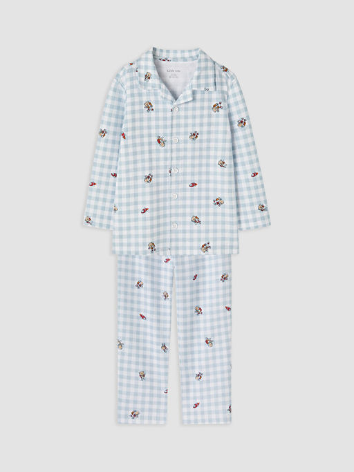 G?mlek Yaka Erkek ?ocuk Pijama Tak?m