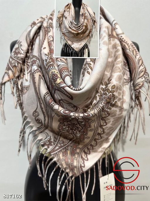 Платки тёплые зимние двухсторонние - Bruno фото 4