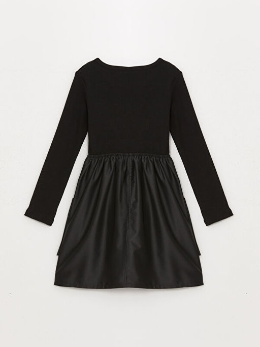 Bisiklet Yaka K?z ?ocuk Elbise