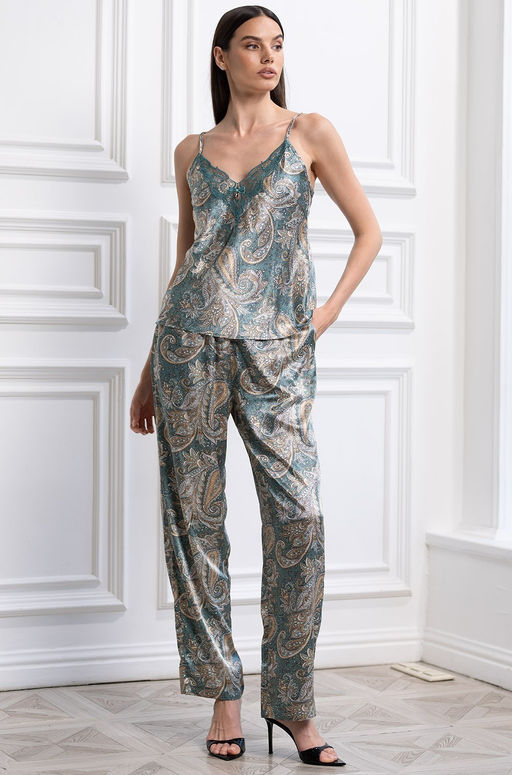DONATELLA 3075 Комплект Mia-Amore состоит из жакета, топа и брюк фото 3