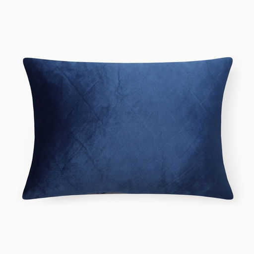 Подушка Этель Соло 30*50 см, цв.синий, велюр  фото 4