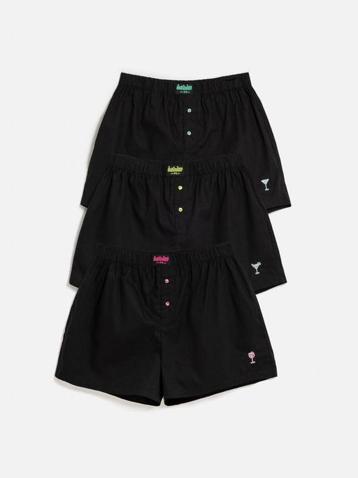 33104130002 Трусы шорты мужские в наборе из 3 шт. Oliver черный - Infinity Lingerie фото 6