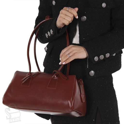 Сумка женская кожаная 5006NN brown Natale Navetta в Новосибирске