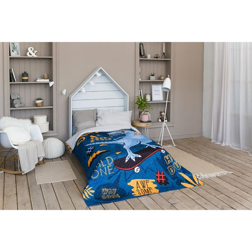 Покрывало детское Этель 1,5 сп T-rex, 145х210 см, микрофибра  фото 10