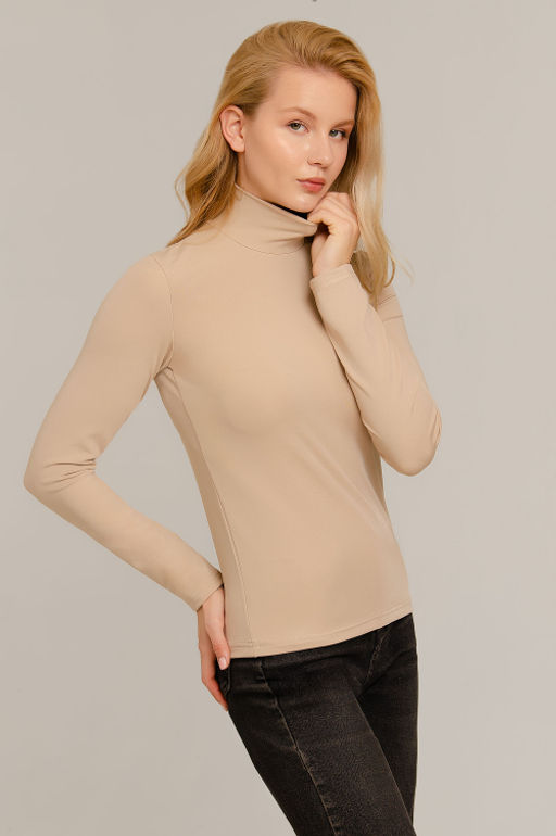 Арт.12803/5 Водолазка женская  42-50 (5 шт) Цвет:бежевый