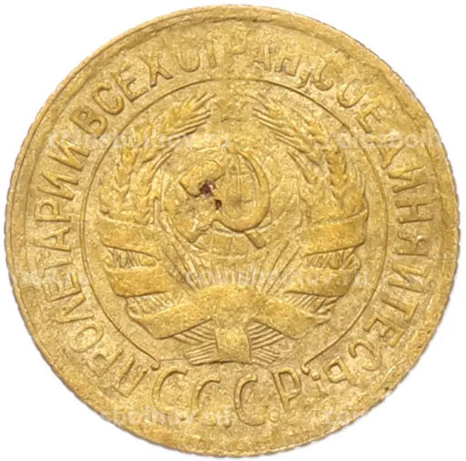 Монета 1 копейка 1928 года