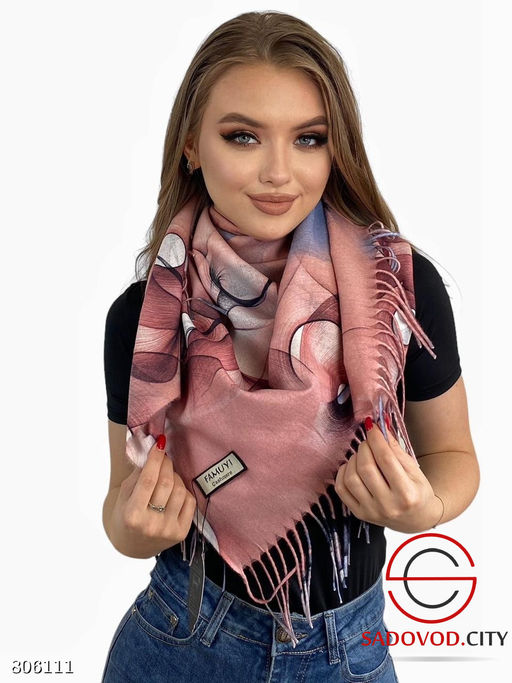 Платок теплый зимний двухсторонний - Bruno фото 16