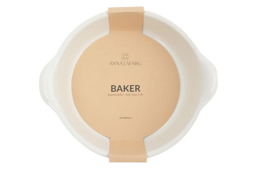 Форма для запекания, 26 см, керамика, круглая, молочно-бежевая, Baker - Anna lafarg фото 6