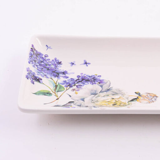 60223 Блюдо сервировочное прямоугольное Букет фантазий доломит LR (х24) - Mayer&boch фото 3