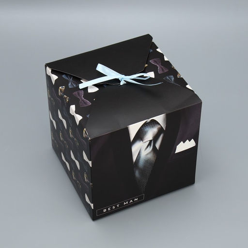 Коробка складная Джентельмену, 18 18 18 см - Дарите счастье фото 6