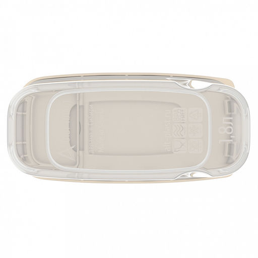 Контейнер для сыпучих продуктов 1,8л, 17х8,5х20,5см, полипропилен, слоновая кость (Россия) - Домашняя мода фото 4