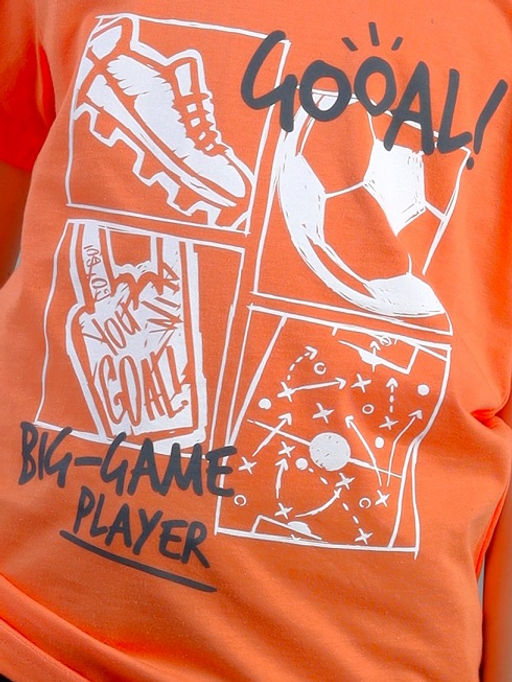 CRB wear / CSKB 90289-29-431 Комплект для мальчика (футболка, шорты),оранжевый/Ex.Cherubino  фото 3