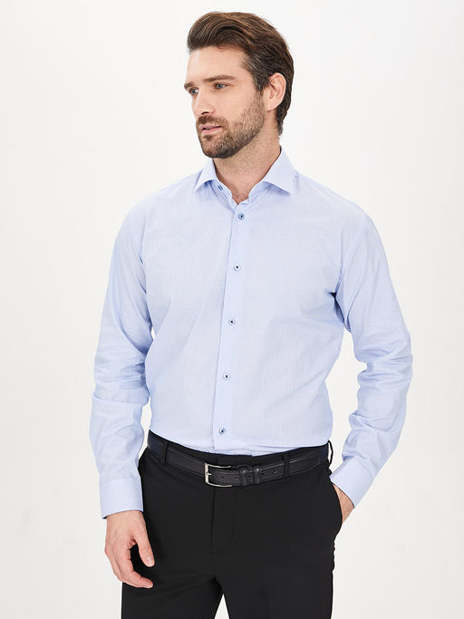 Сорочка мужская длинный рукав GREG 211/131/226/Z/1p STRETCH  фото 10